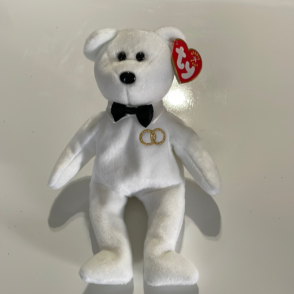 Ty Beanie Baby * Mr. * Grooms Bear * Wedding Bear *‎ Collectible